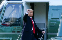 Départ pathétique de Trump de la Maison Blanche