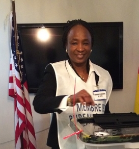 Vote à l’Ambassade de Guinée à Washington, le 11 Octobre 2015